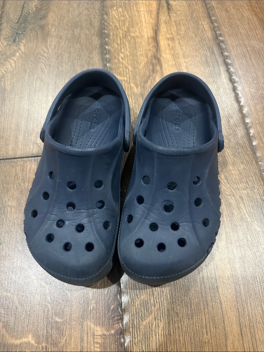 CROCS Kids Navy Blue Classic Clogs size 13